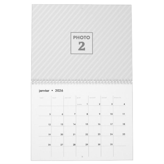 カレンダー2024家族写真新年おめでとう カレンダー (1月 2026)