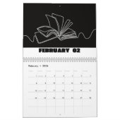 カレンダー2024 – 白黒カレンダー2024 カレンダー (2月 2026)
