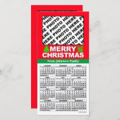 カレンダー2024 Christmas追加4枚の写真カード シーズンカード (正面/裏面)