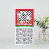 カレンダー2024 Christmas追加4枚の写真カード シーズンカード (スタンド正面)