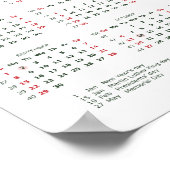 カレンダー2024 for business ポスター (角)