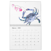 カレンダー2025熱帯水彩アートカレンダー カレンダー (2月 2025)