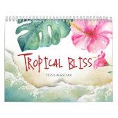カレンダー2025熱帯水彩アートカレンダー カレンダー (カバー)