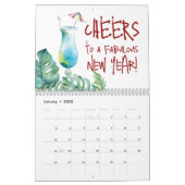 カレンダー2025熱帯水彩アートカレンダー カレンダー (1月 2025)