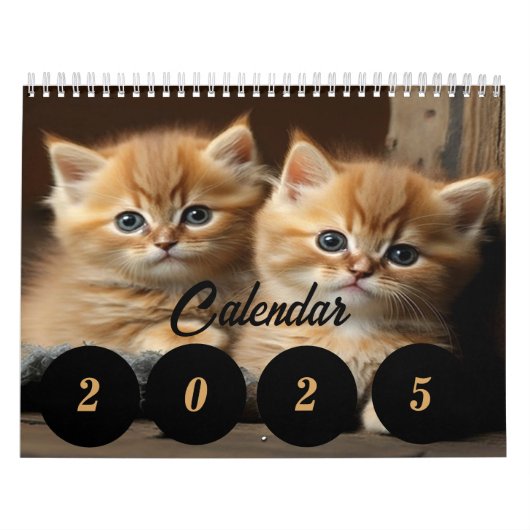 カレンダー2025猫好き – カスタマイズ可能な年 カレンダー (カバー)