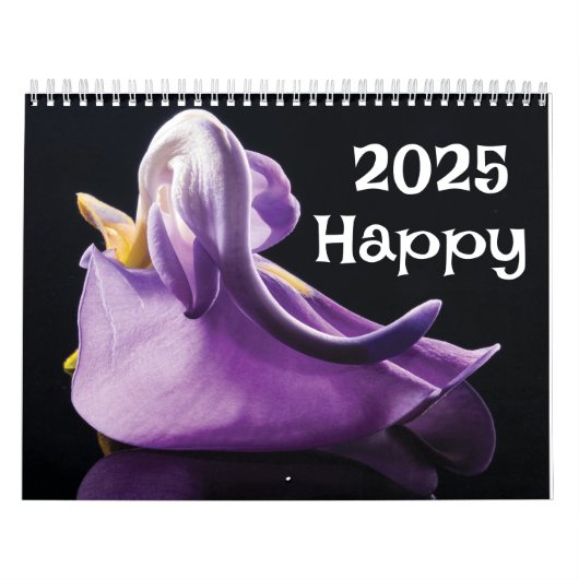 カレンダー2025紫の花 カレンダー (カバー)