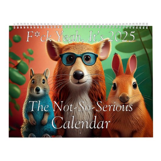 カレンダー2025 – それほど深刻ではない カレンダー (カバー)