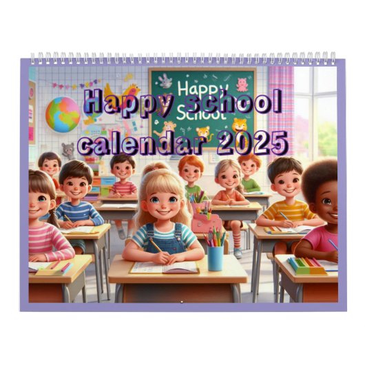 カレンダー2025 – ハッピースクール カレンダー (カバー)