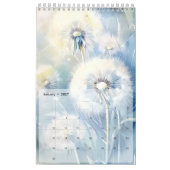 カレンダー2025 Dandelion花背景 カレンダー (1月 2027)