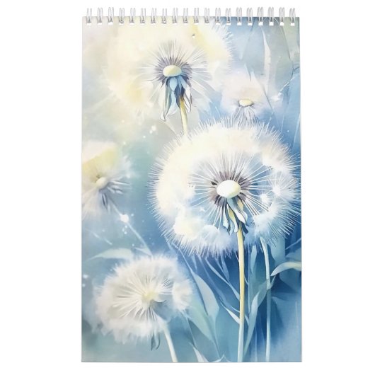 カレンダー2025 Dandelion花背景 カレンダー (カバー)