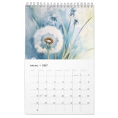 カレンダー2025 Dandelion花背景 カレンダー (1月 2027)
