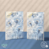 カレンダー2025 Dandelion花背景 フォトプラーク