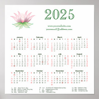 カレンダー2025 for business ポスター