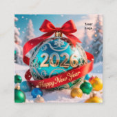 カレンダー2026 スクエア名刺 (正面)