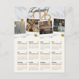 カレンダー2026 ポストカード