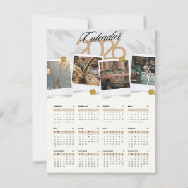 カレンダー2026 ポストカード