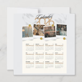 カレンダー2026 マグネット招待状