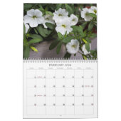 カレンダー – かわいらし Petunias (2月 2026)