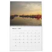 カレンダー – ほとんど黄色 (2月 2027)