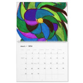 カレンダー(カラフル花) カレンダー (3月 2026)
