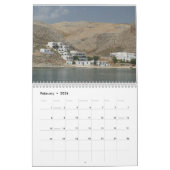 カレンダー-ギリシャの島 カレンダー (2月 2026)