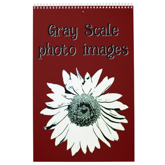 カレンダー – グレースケール写真イメージ (カバー)