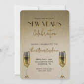 カレンダー&シャンパン大晦日パーティー 招待状 (裏面)