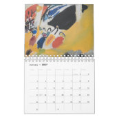 カレンダー：ファインアート: WASSILY KANDINSKY カレンダー (1月 2027)