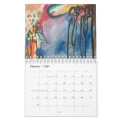 カレンダー：ファインアート: WASSILY KANDINSKY カレンダー (2月 2027)
