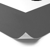 カレンダー - ベーシック ブラック ホワイト ミニマル ポスター (角)