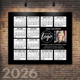 カレンダー - ロゴ、写真ビジネス ポスター