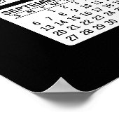 カレンダー - ロゴ、写真 ビジネス ポスター (角)