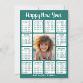 カレンダー – 中央の縦写真 シーズンカード (正面)