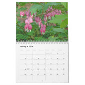 カレンダー – 主に紫とピンク (1月 2026)