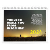 カレンダー – 主はあなたを不眠症から癒す! (カバー)