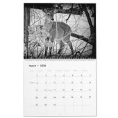 カレンダー~勉強を白黒で カレンダー (3月 2026)