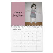 カレンダー – 手作り人形 (3月 2021)