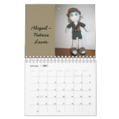 カレンダー – 手作り人形 (1月 2021)