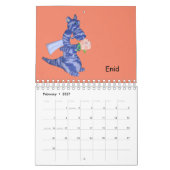 カレンダー – 手作り人形 – vol. 4 (2月 2027)