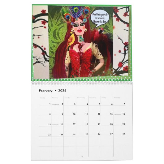 カレンダー – 毎日悪いa** (2月 2026)