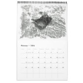 カレンダー-生活は白黒 カレンダー (2月 2026)