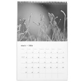 カレンダー-生活は白黒 カレンダー (3月 2026)