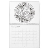 カレンダー，着色， 2024 カレンダー (2月 2027)