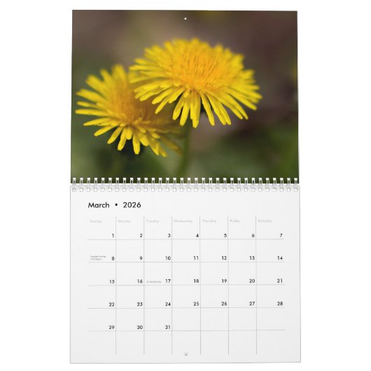 カレンダー~私たちの美しい世界#4 カレンダー (3月 2026)