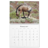 カレンダー、野性生物、野生の馬、米国 カレンダー (2月 2027)