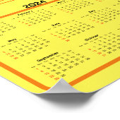 カレンダー – 銅ワイヤに鶏肉 ポスター (角)