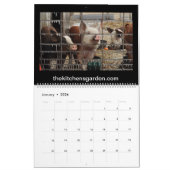 カレンダー。 2018年。 家庭菜園の農場のカレンダー カレンダー