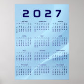 カレンダー 2027 ポスター (正面)