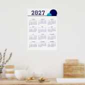 カレンダー 2027 ポスター (キッチン)