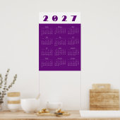 カレンダー 2027 ポスター (キッチン)